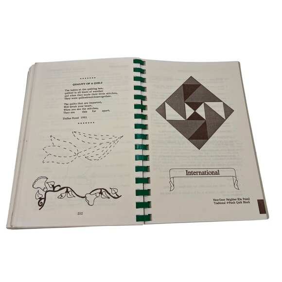 Quilters Guild Of Indianapolis Cookbook 1993 Spiral-Bound 207 Pages Recipes - Picture 8 of 9